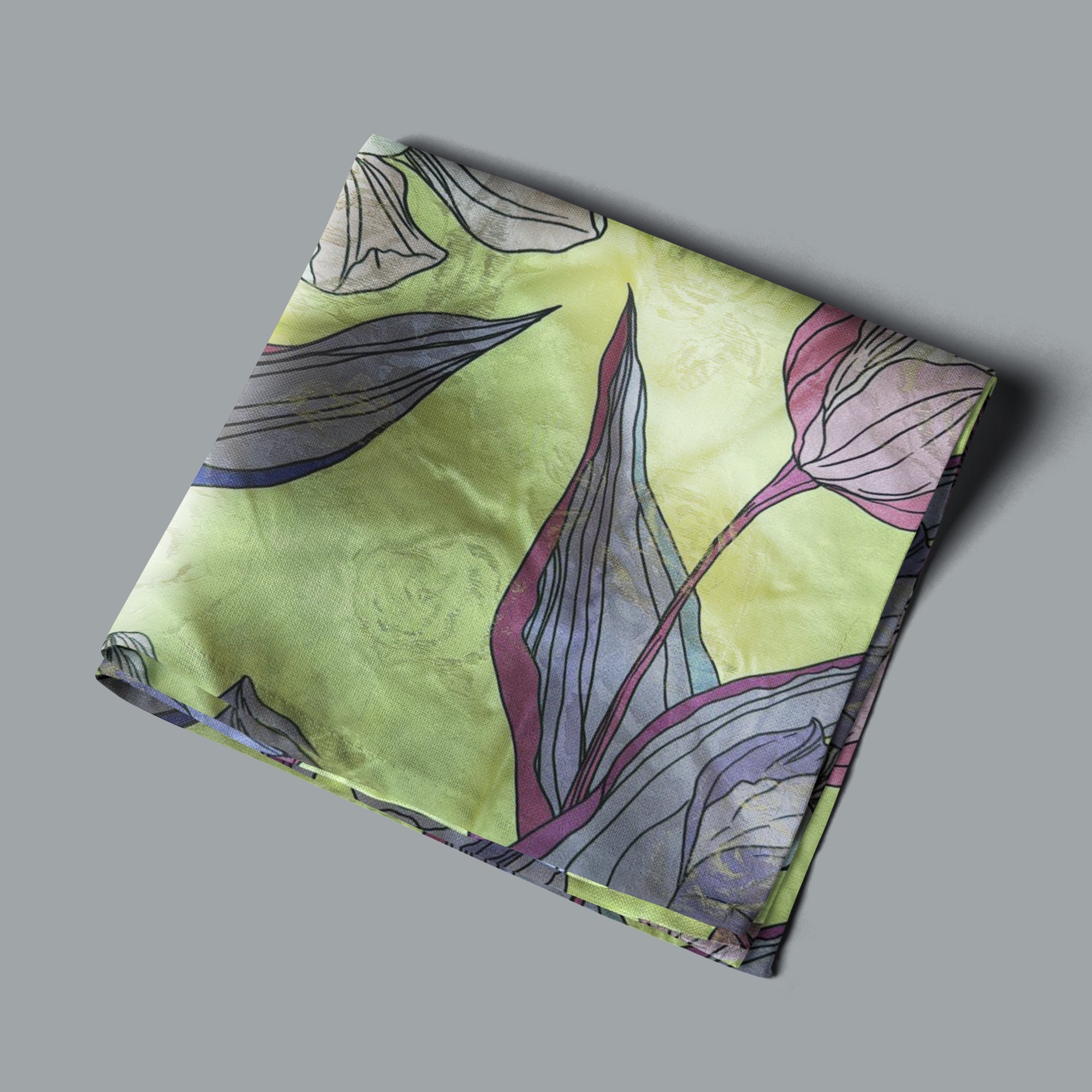 Italian silk with modern floral designs